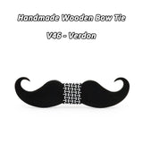 Moustache nœud papillon en bois original pour homme