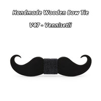 Moustache nœud papillon en bois original pour homme