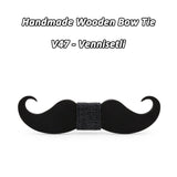 Moustache nœud papillon en bois original pour homme