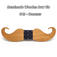 Moustache nœud papillon en bois original pour homme