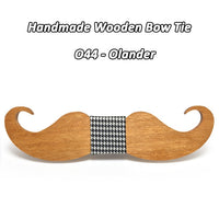 Moustache nœud papillon en bois original pour homme