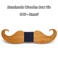 Moustache nœud papillon en bois original pour homme