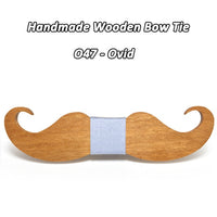 Moustache nœud papillon en bois original pour homme