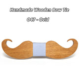 Moustache nœud papillon en bois original pour homme