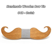 Moustache nœud papillon en bois original pour homme