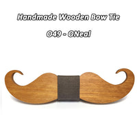 Moustache nœud papillon en bois original pour homme