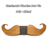 Moustache nœud papillon en bois original pour homme