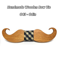 Moustache nœud papillon en bois original pour homme