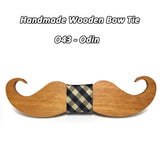 Moustache nœud papillon en bois original pour homme