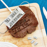 Marqueur personnalisable pour tamponner votre nom sur vos steaks. Accessoire barbecue