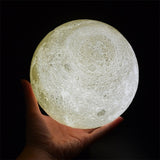 Lampe Lune 3D, veilleuse rechargeable à LED