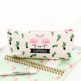 Trousse flamants roses et cactus