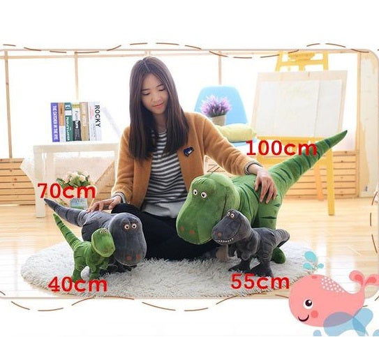 Dinosaure En Peluche Géant, Jouet En Peluche, 100 Cm, Vert, Deno 