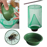 Piège à mouches et moustiques réutilisable. Filet attrape insectes à suspendre