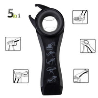 Ouvre boite, décapsuleur multifonctions 5 in 1