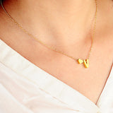 Collier personnalisé avec cœur et la lettre du prénom que vous souhaitez !