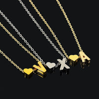 Collier personnalisé avec cœur et la lettre du prénom que vous souhaitez !