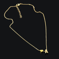 Collier personnalisé avec cœur et la lettre du prénom que vous souhaitez !