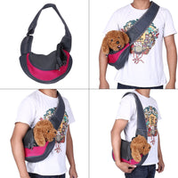 Sac de transport bandoulière pour chiens, mains libres