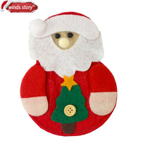 Lot de 8 décorations de table de noël, housses de couverts père noël