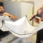 Tablier récupérateur de poils de barbe. Tapis de rasage à ventouse 120x80cm