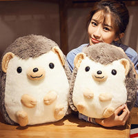 Peluche hérisson géant super mignon, coussin