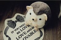 Peluche hérisson géant super mignon, coussin