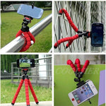 Support flexible pieuvre bleutooth pour téléphone. Perche à selfie qui s'accroche partout !