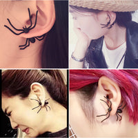 Boucles d'oreilles araignées originales pour halloween ou soirée déguisée