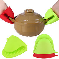 Pince gants en silicone pour assiette chaude sortie de micro-ondes, four