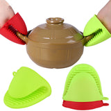Pince gants en silicone pour assiette chaude sortie de micro-ondes, four