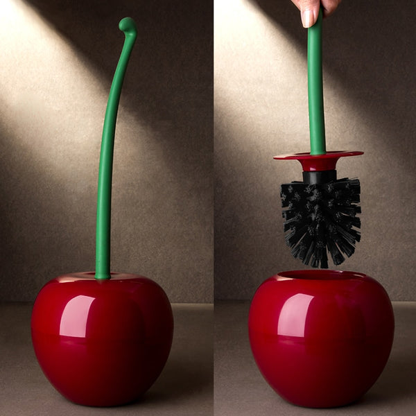 Brosse pour toilettes en forme de cerise. Brosse WC originale