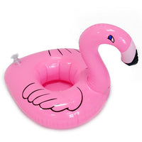 Bouée gonflable pour canette de bière. Porte gobelet flottant Licorne, Flamant rose