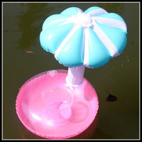 Bouée gonflable pour canette de bière. Porte gobelet flottant Licorne, Flamant rose