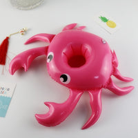 Bouée gonflable pour canette de bière. Porte gobelet flottant Licorne, Flamant rose