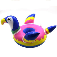 Bouée gonflable pour canette de bière. Porte gobelet flottant Licorne, Flamant rose