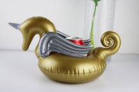 Bouée gonflable pour canette de bière. Porte gobelet flottant Licorne, Flamant rose