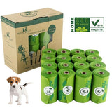 Sachets compostable pour crottes de chiens. 120 à 240 sacs biodégradables