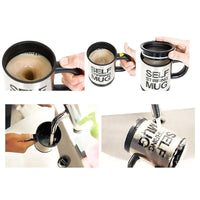 Tasse auto-mélangeuse 400ml. Mug qui se remue tout seul !