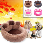 Panier pour chat et chien, en forme de patte d'ours. Lit ou niche confortable