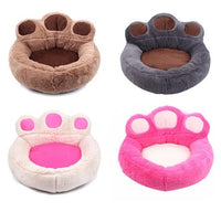 Panier pour chat et chien, en forme de patte d'ours. Lit ou niche confortable