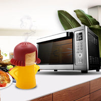 Nettoyeur de micro-ondes Angry Mama. Ajouter du vinaigre blanc allumez !