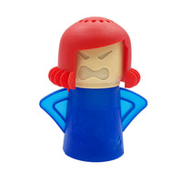 Nettoyeur de micro-ondes Angry Mama. Ajouter du vinaigre blanc allumez !