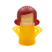Nettoyeur de micro-ondes Angry Mama. Ajouter du vinaigre blanc allumez !