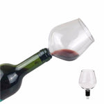 Verre de vin original qui fait bouchon, pour boire à la bouteille de manière insolite ! 260ml
