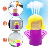 Nettoyeur de micro-ondes Angry Mama. Ajouter du vinaigre blanc allumez !