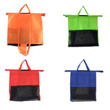 4 sacs réutilisables multicolores adaptables au caddie pour faire les courses !