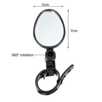 Rétroviseur pour guidon de vélo ou vtt, 360 degrés. Miroir flexible universel et ajustable