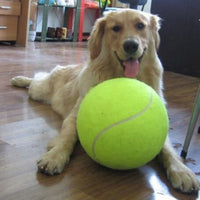 Balle de tennis géante de 24 cm pour chien
