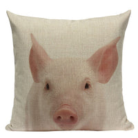 Housses de coussin bébé animaux sauvages 45 x 45 cm